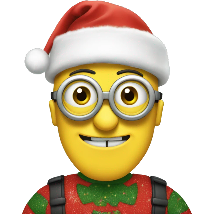 Christmas minion emoji