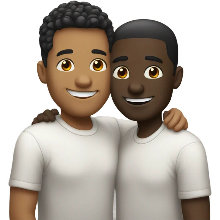 Interracial gay couple emoji