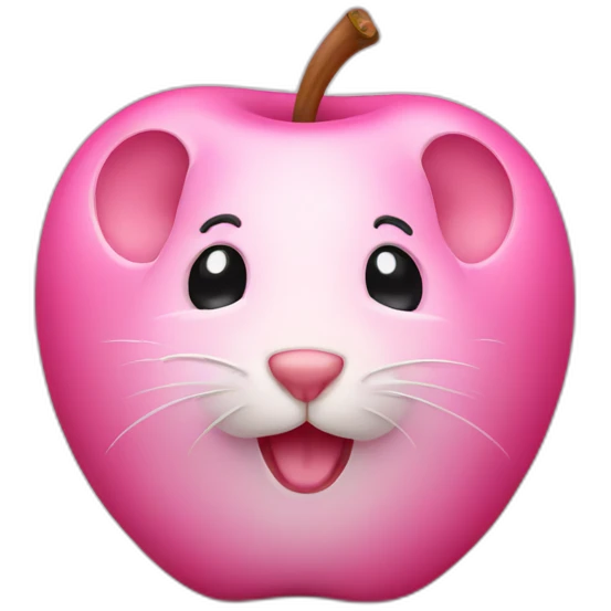 PINK APPLE MOUSE emoji