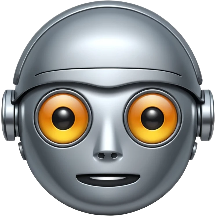 round one-eye robot emoji