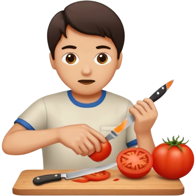 Person cutting emoji