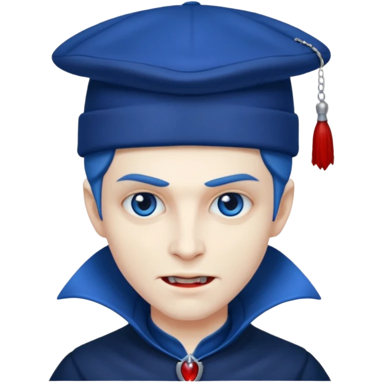 vampire with blue hat emoji