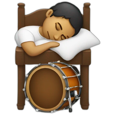 drummer sleeping emoji