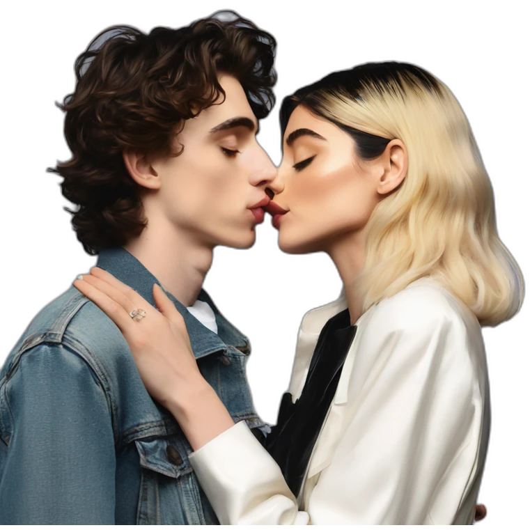 Kylie Jenner kiss Timothe Chalamet emoji