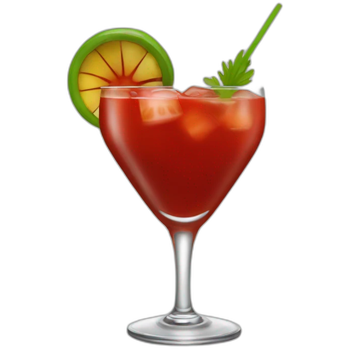 Bloodymary cocktail emoji