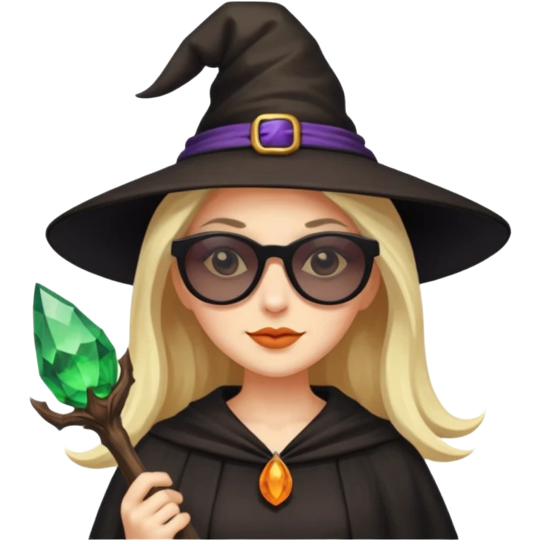 witch with sunglasses  emoji
