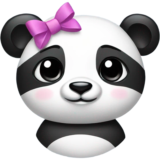 panda with a bow emoji