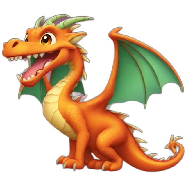 Dragon happy emoji