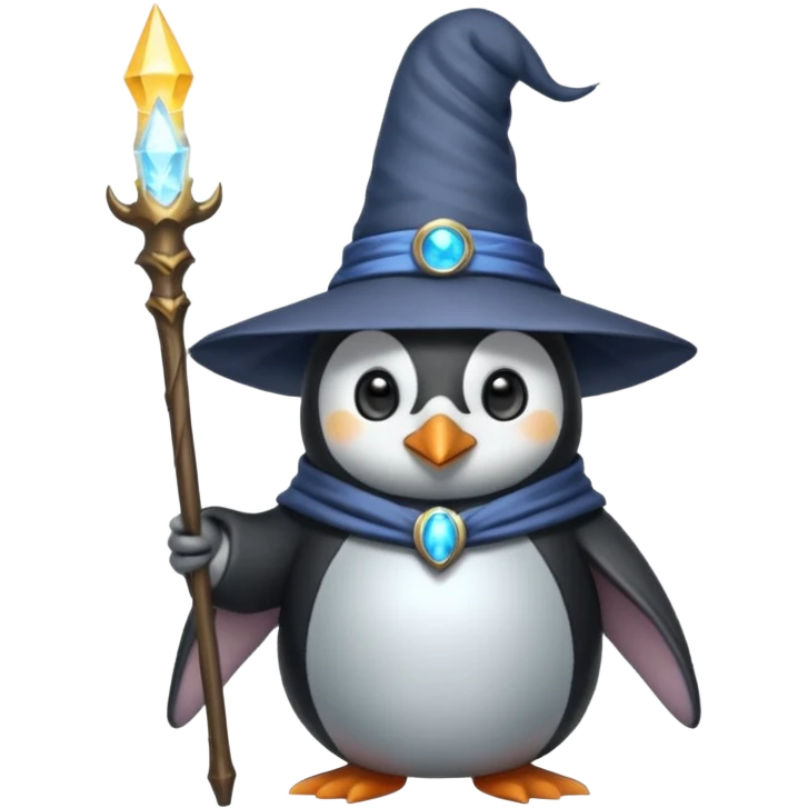 Penguin Wizard emoji