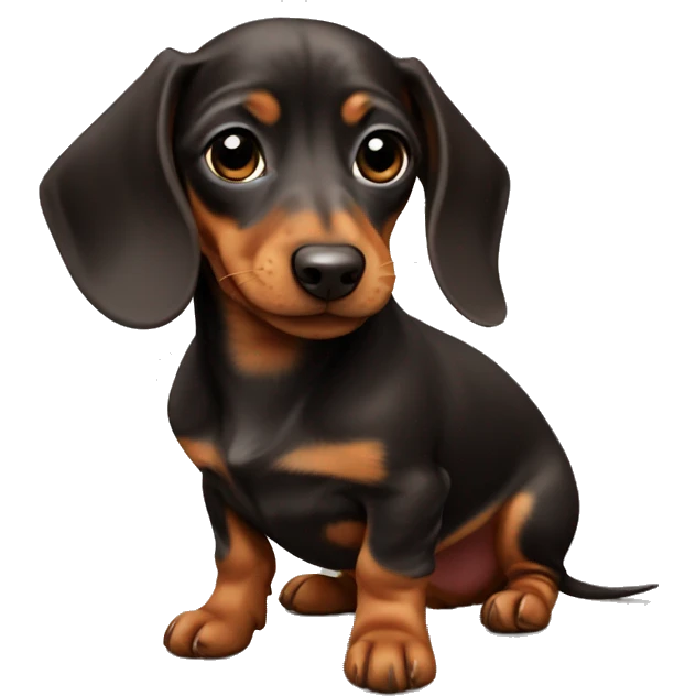baby dachshund  emoji