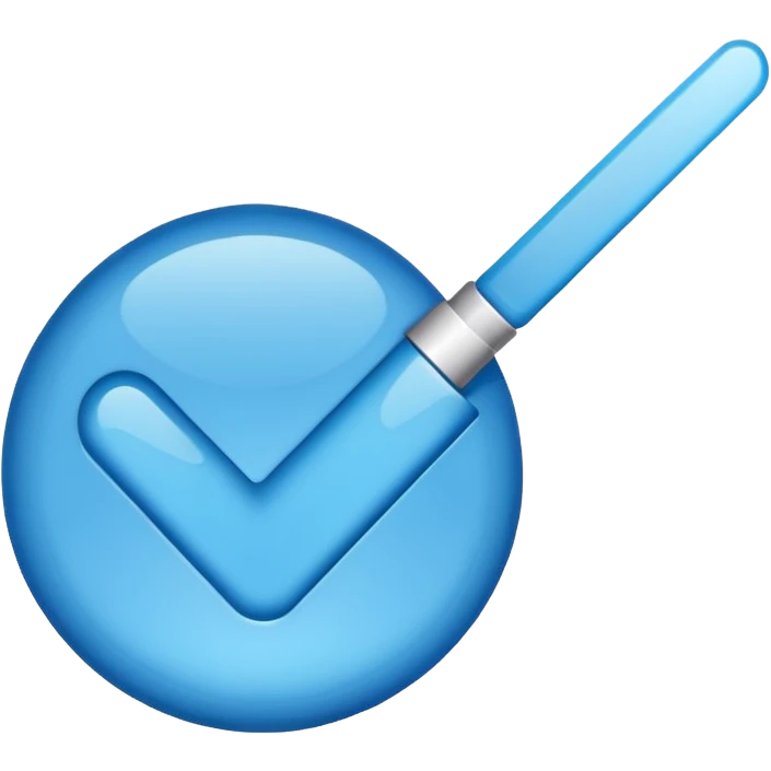 Blue tick mark emoji