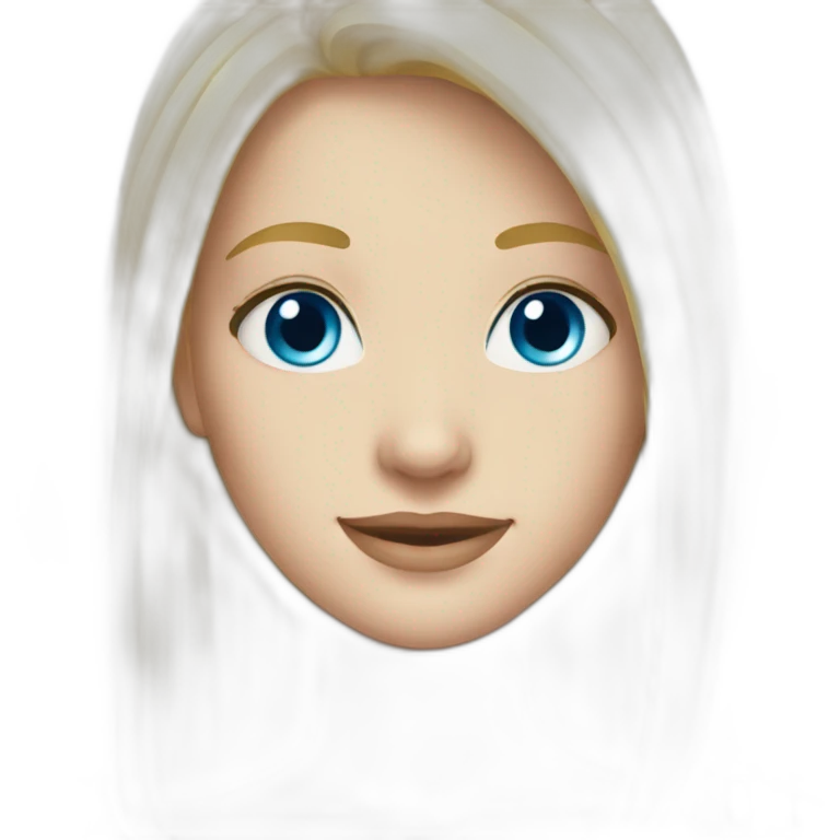 Tall blonde girl blue eyes pale  emoji