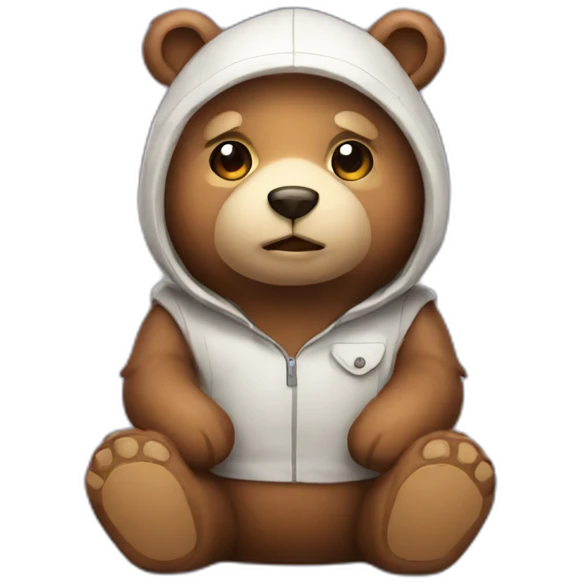 cute bear developer emoji