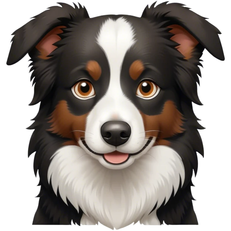 Border Collie schwarz weiß with brown eyes  emoji