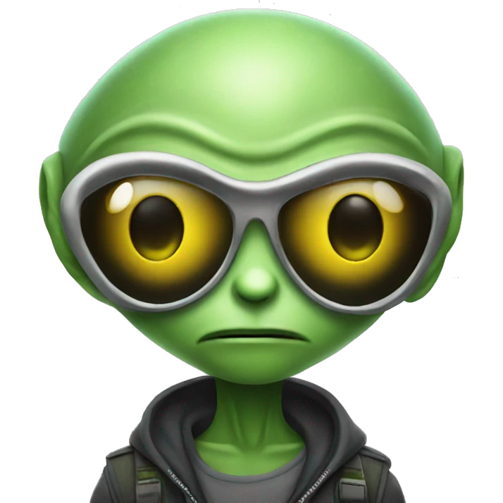 Cool alien  emoji