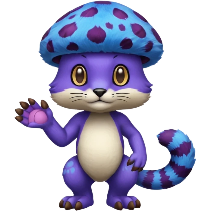 Clawitzer-Amoongus-Liepard-fusion (full body) emoji