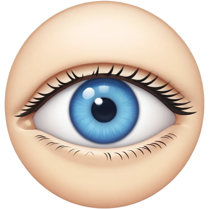Blue eye emoji