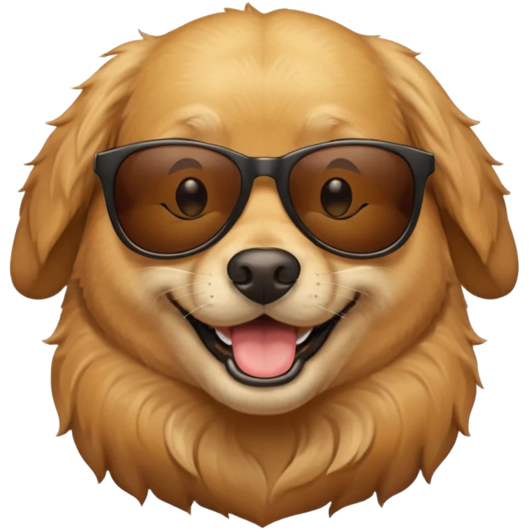 Dog wearing sunglasses  emoji