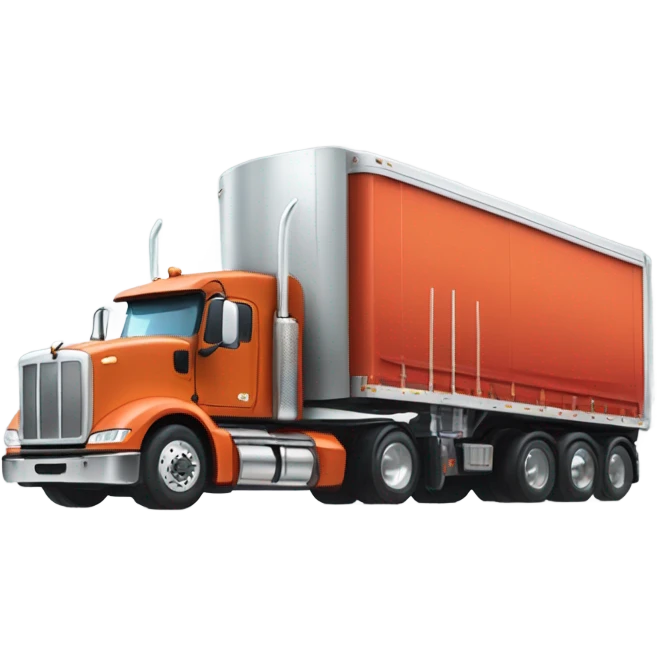 Semi truck  emoji