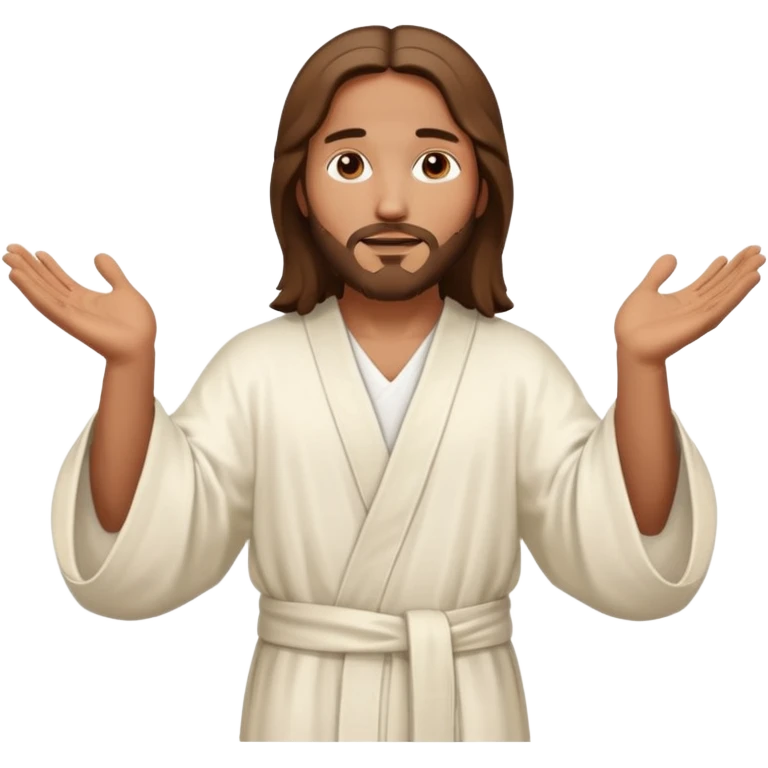 Jesus hands stretched out emoji