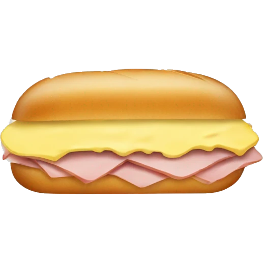 ham and butter baguette sandwich emoji