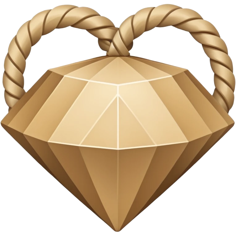 geometric rope pattern shaped like a diamond emoji