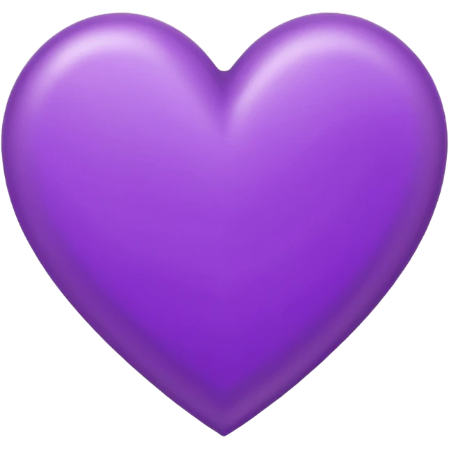 purple heart conour drwan by pencil on sheet of paper emoji