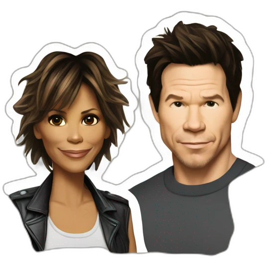 Mark Wahlberg and Halle berry emoji