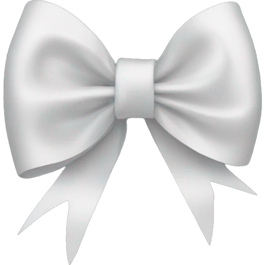 Thin ribbon blsck bow emoji
