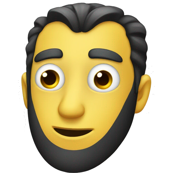Plátano con ojos Y boca  emoji