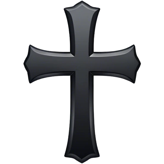 Black cross emoji