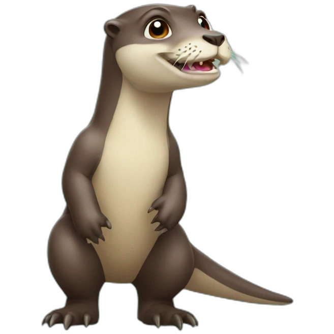 otter dinosaur emoji