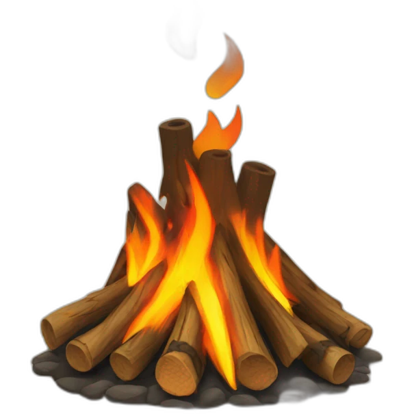 Tribal bonfire emoji