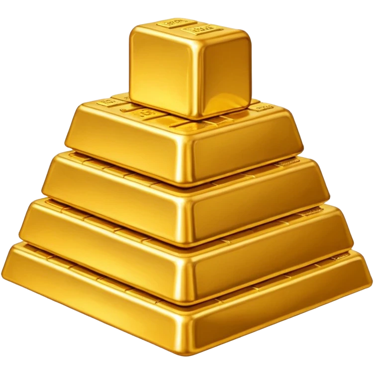 Mountain of gold bars emoji
