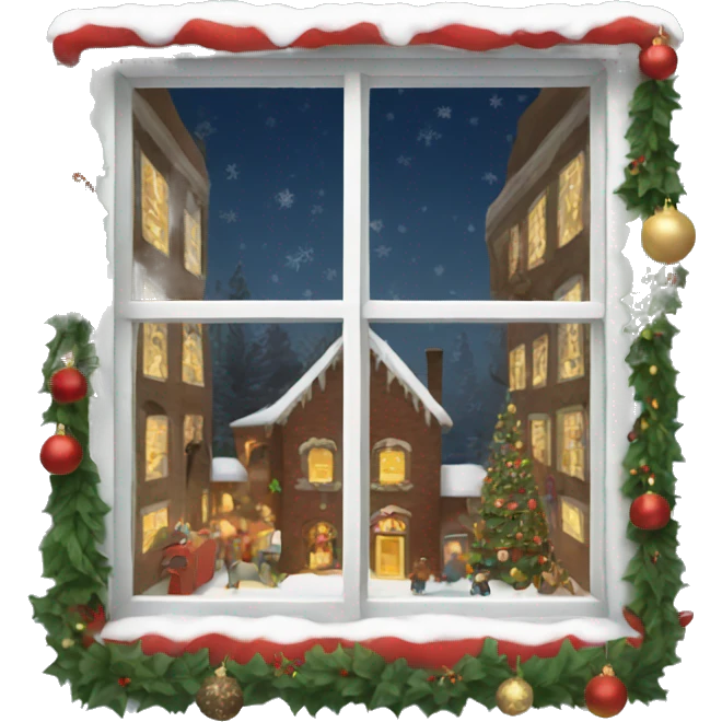 Christmas window emoji