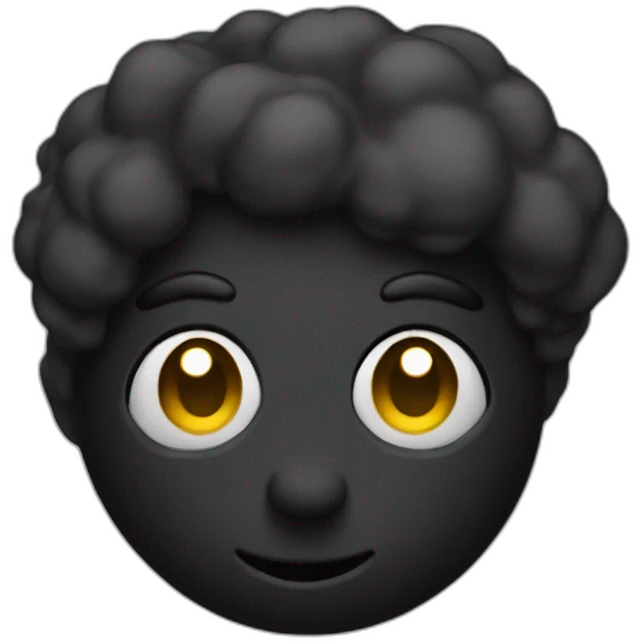 Black paint glob emoji