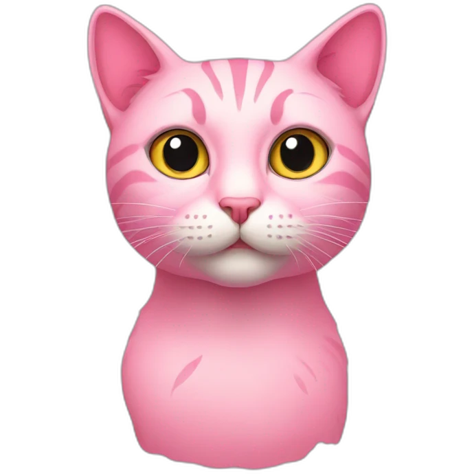 Cat pink emoji