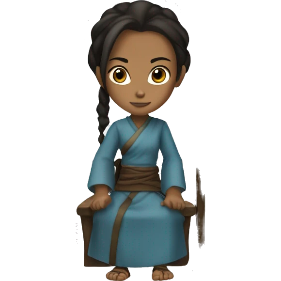 katara from avatar last airbender with furniture emoji
