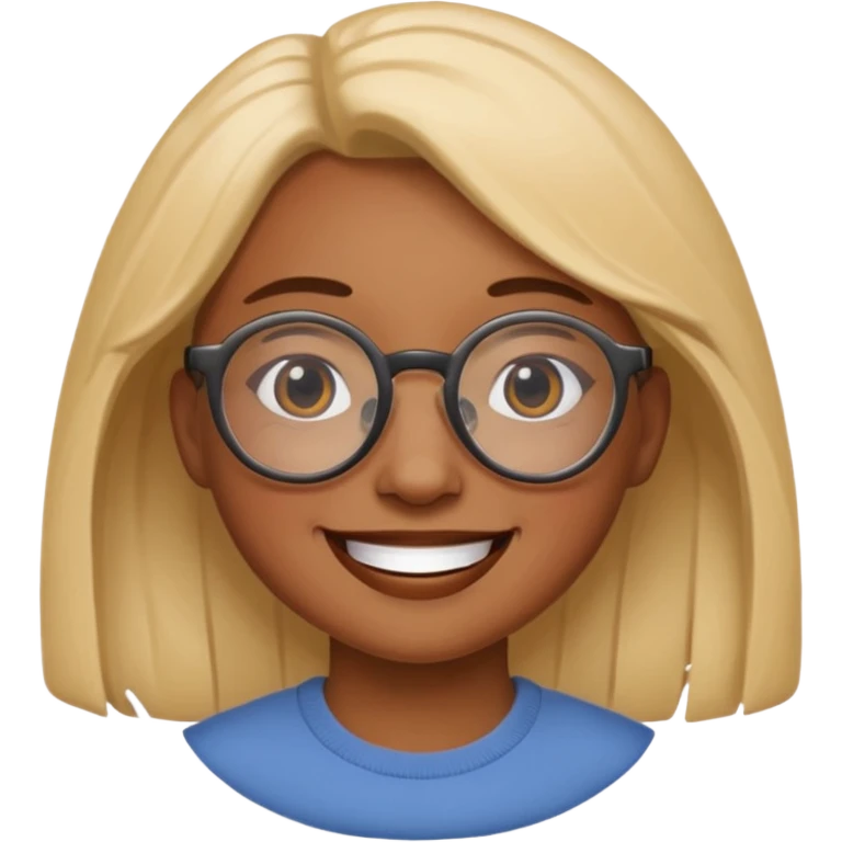 yuvarlak gözlüklü insan emoji