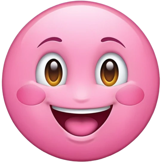 happy pink circle very excited very happy emoji