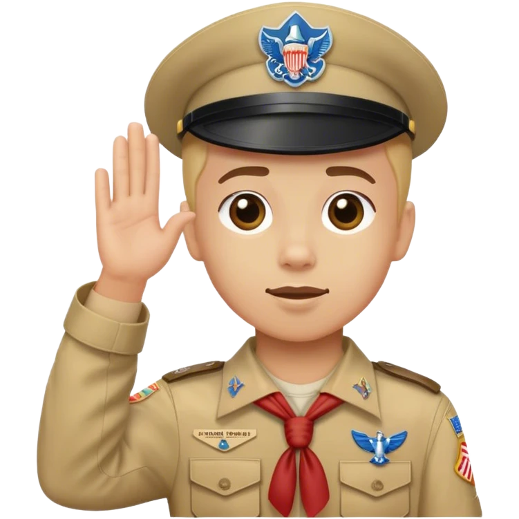 izci selamı ver emoji