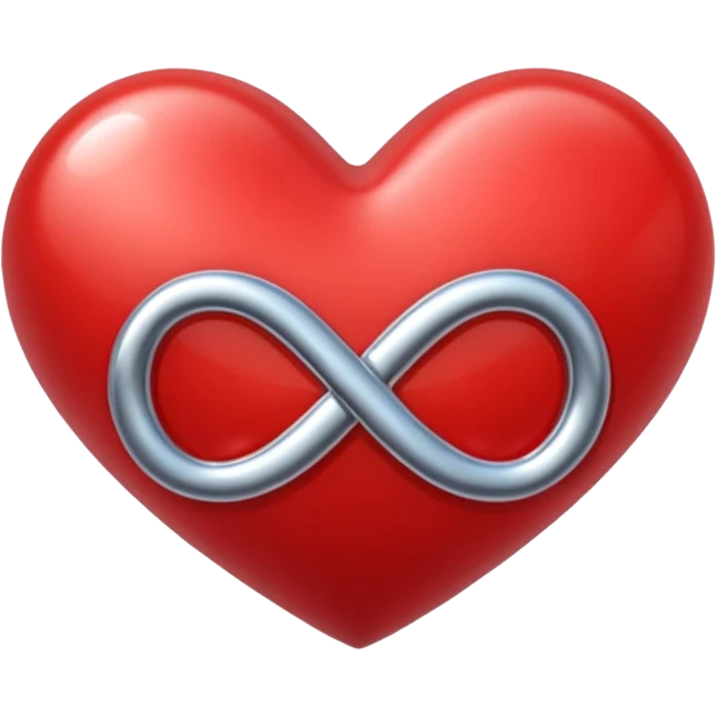 Heart with infinity simble emoji