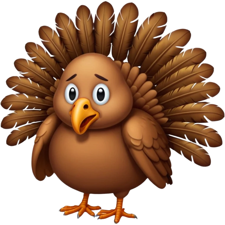 sad turkey emoji