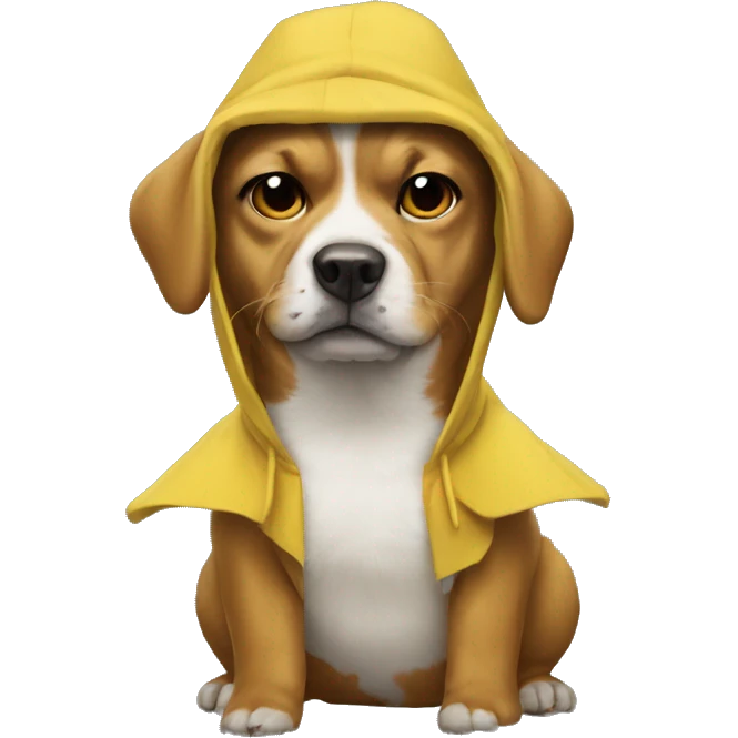 Dog in a duck costume  emoji