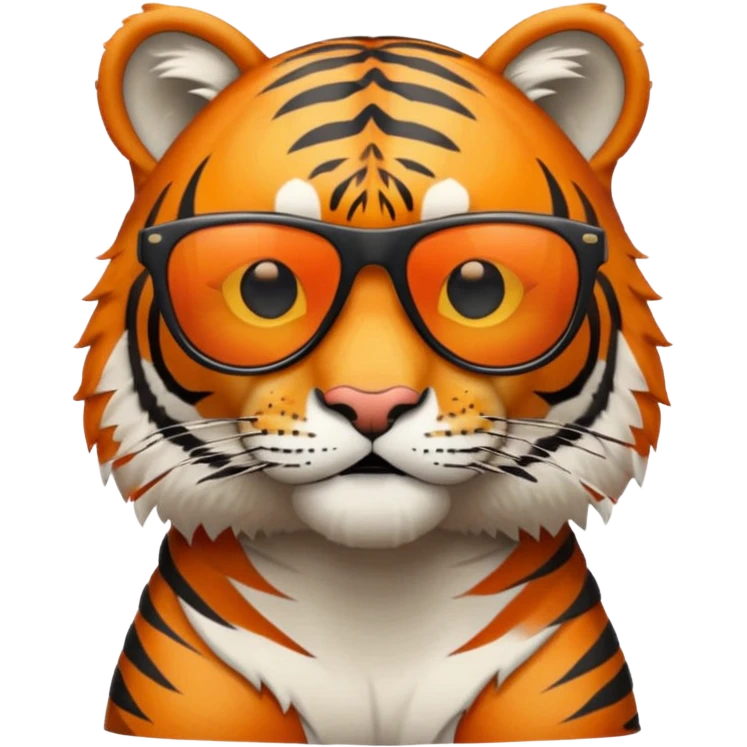 tiger wearing sunglasses  emoji