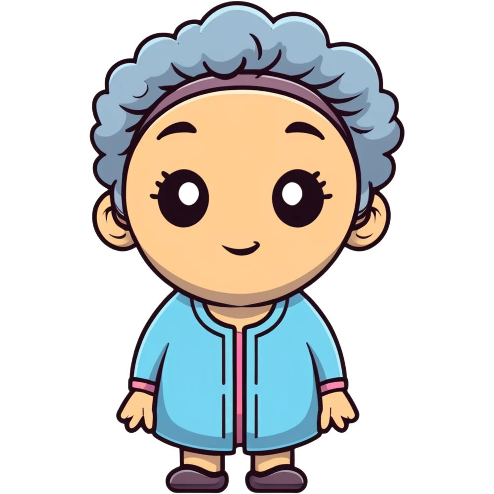 granny character emoji