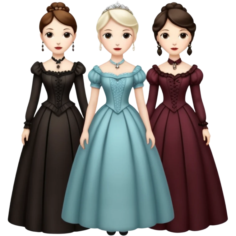 Victorian ladies  emoji