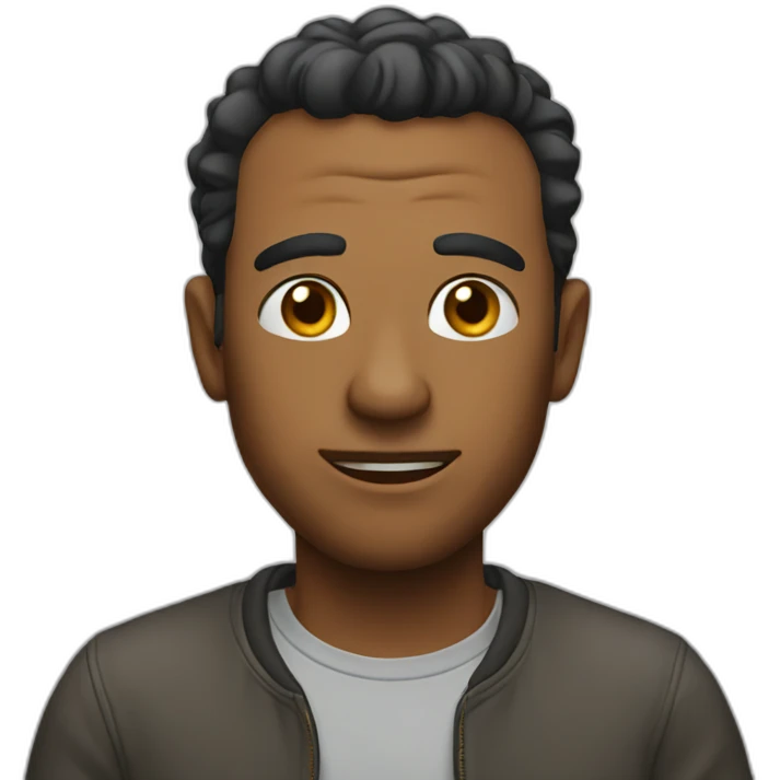 A dumb man emoji