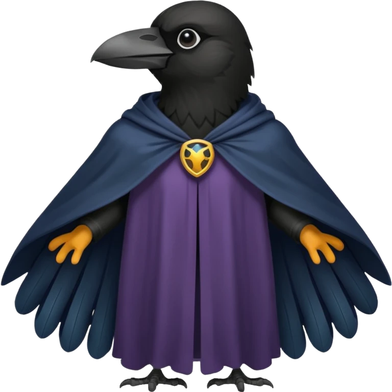 black raven cloak emoji