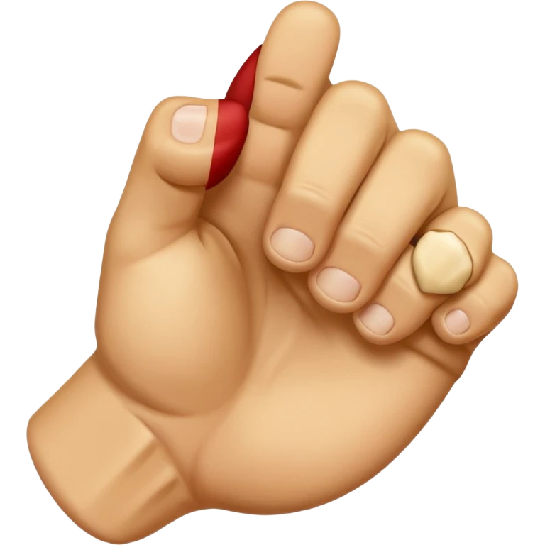 Biting fist emoji